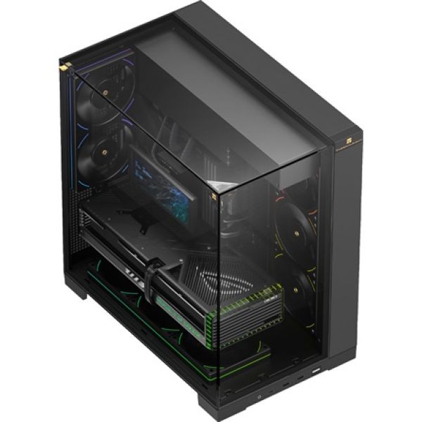 Thermalright A70 táp nélküli ablakos Mid Tower számítógépház fekete