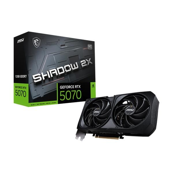 MSI Videokártya PCI-Ex16x nVIDIA RTX 5070 SHADOW 3X 12GB DDR7 OC BULK