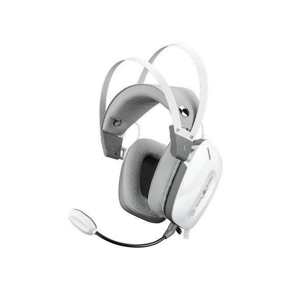 WHITE SHARK GH-2446W GOTTAN-W  vez.nélk. gamer fejhallgató mikrofonnal, fehér