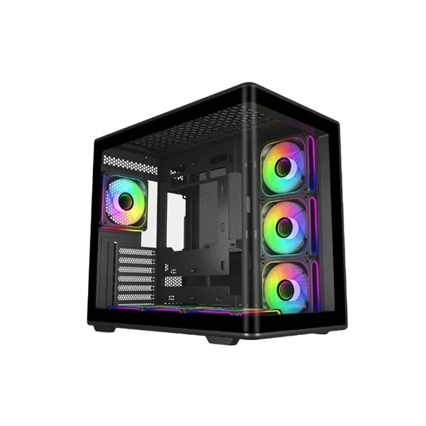 COOLER MASTER Ház ATX Elite 600 White 7*ARGB, Tápegység nélkül, fekete