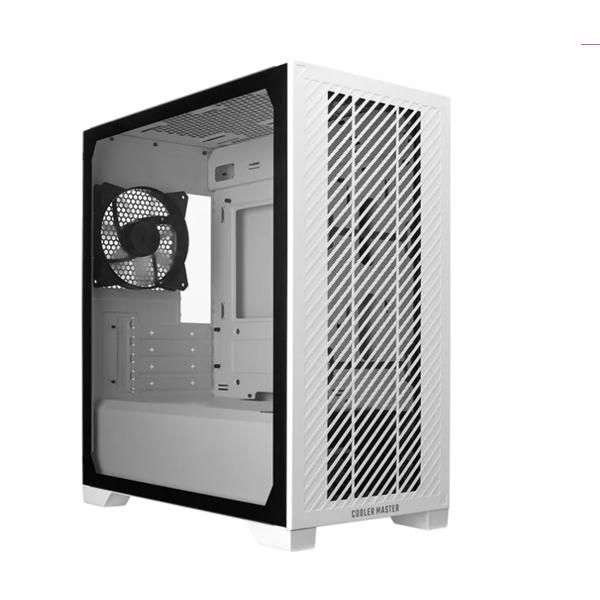 COOLER MASTER Ház Micro-ATX  Elite 301 White Lite, Tápegység nélkül, fehér