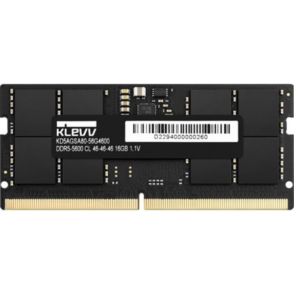 KLEVV 16GB 5600MT/s DDR5 - SODIMM memória CL46