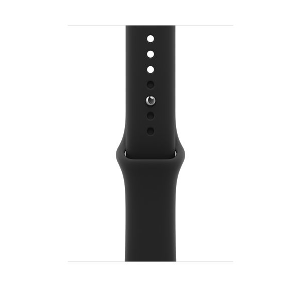 Apple Watch S12 Cellular 46mm Black Aluminium Case with Black Sport Band - M/L