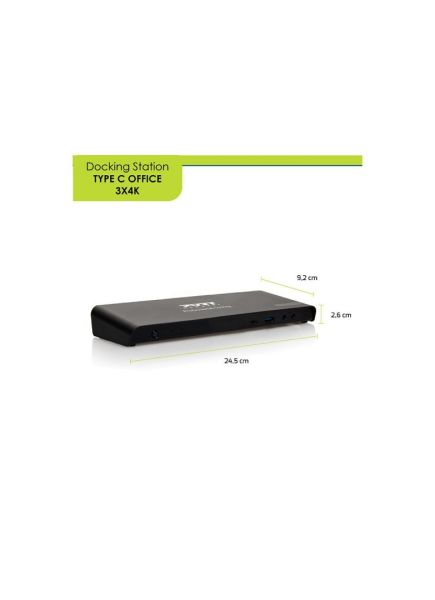 Port Designs Docking Type-c Office 3x 4k