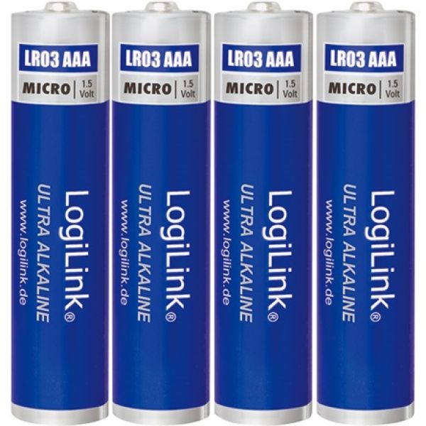 LogiLink Ultra Power AAA (LR03) alkáli elem 4db