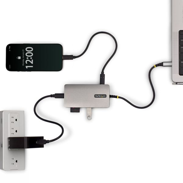 Startech 7-Port USB-C Multiport Adapter 4K 60Hz Gray