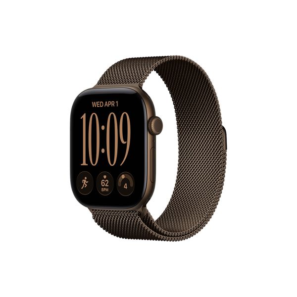 Apple Watch S12 Cellular 42mm Dark Bronze Aluminium Case with Dark Bronze Milanese Loop