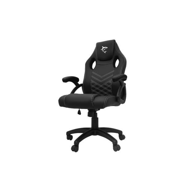 WHITE SHARK ZOLDER fekete gamer szék , puha nyak, fej és hát párnák, lélegző felület, 3 év garancia, 120 kg - ig