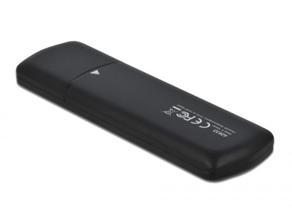 DeLock External USB Type-C > M.2 NVMe PCIe or SATA SSD