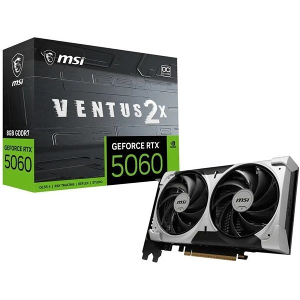 MSI Videokártya PCI-Ex16x nVIDIA RTX 5060 VENTUS 2X 8GB DDR7 OC V1