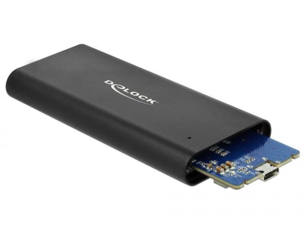 DeLock External Enclosure for M.2 NVMe PCIe SSD with SuperSpeed USB 10 Gbps (USB 3.1 Gen 2) USB Type-C female