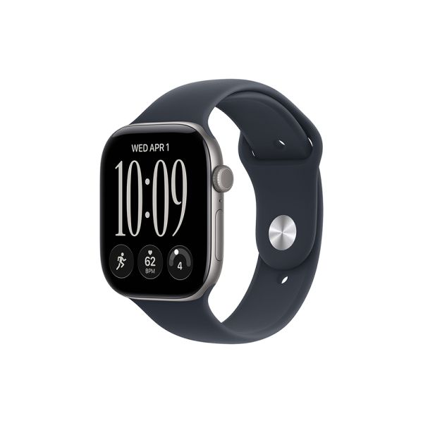Apple Watch S12 GPS 42mm Space Grey Aluminium Case with Navy Blue Sport Band - M/L