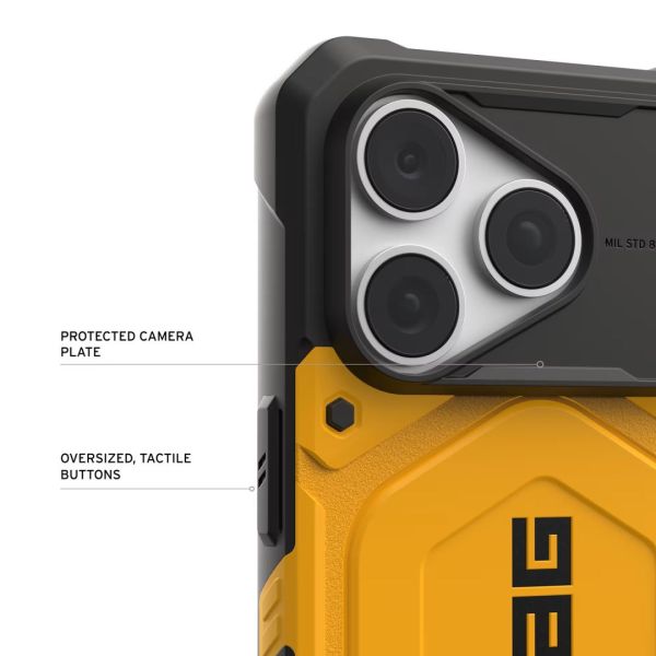 UAG Pathfinder MagSafe case for iPhone 18 Pro/17 Pro Heritage Yellow