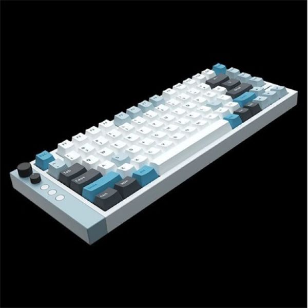 LAMZU JET 75 USB angol gaming Gateron Jade mechanikus billentyűzet fehér (Bontott!)