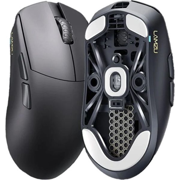 LAMZU MAYA 4K optikai USB / vezeték nélküli gaming egér fekete (Bontott!)