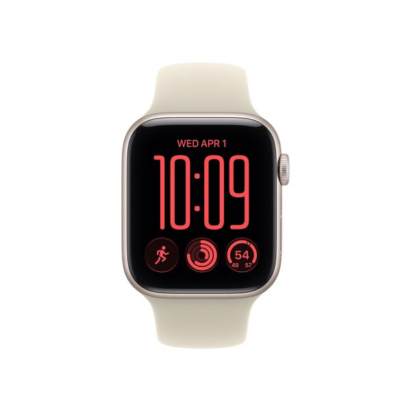 Apple Watch SE3 v2 Cellular 40mm Starlight Aluminium Case with Sand Sport Band - M/L