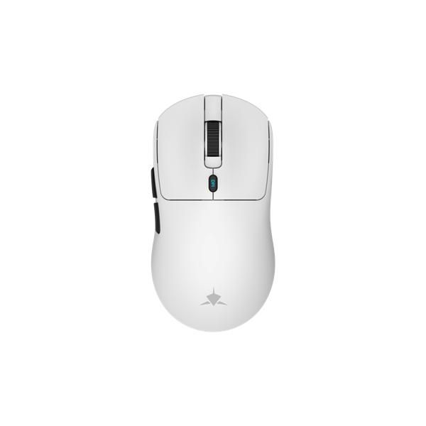 WHITE SHARK PRÉMIUM GM-9010W MAXIMUS-W vezeték nélküli gamer egér, 26.000 dpi, fehér