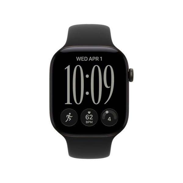 Apple Watch S12 GPS 42mm Black Aluminium Case with Black Sport Band - S/M