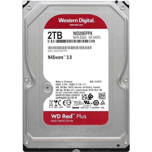 Western Digital Red Plus 2TB 5400rpm 64MB SATA3 3,5
