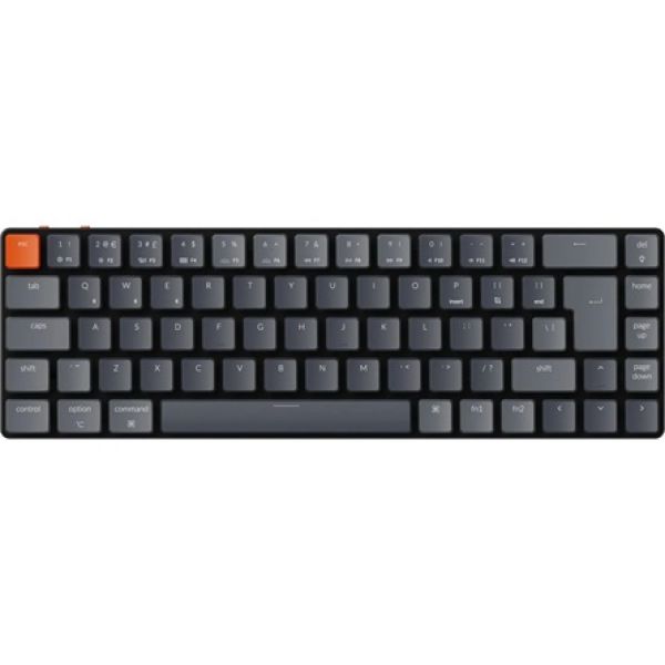 Keychron K7 Gateron RGB Backlight ISO vezeték nélküli angol gaming Gateron Blue mechanikus billentyűzet