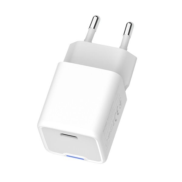 COLORWAY AC töltő GaN Mini CW-CHS054PD-WT 30W PD port PPS USB-C fehér