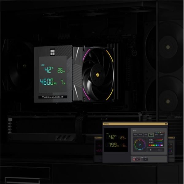 Thermalright Phantom Spirit 120 Digital EVO processzor hűtő fekete