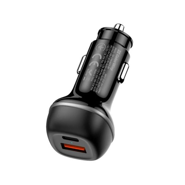 ColorWay Car Charger 2USB (Type-C PD65W + USB QC3.0 18W) 83W Black