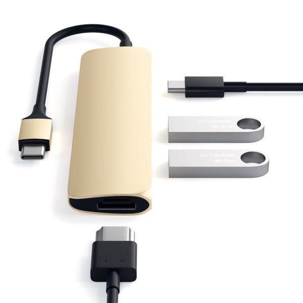 Satechi Type-C Slim Multi-Port Adapter 4K Gold