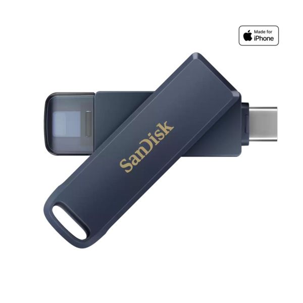 Sandisk 128GB Phone Drive for iPhone USB3.2 Type-C Metallic Sky