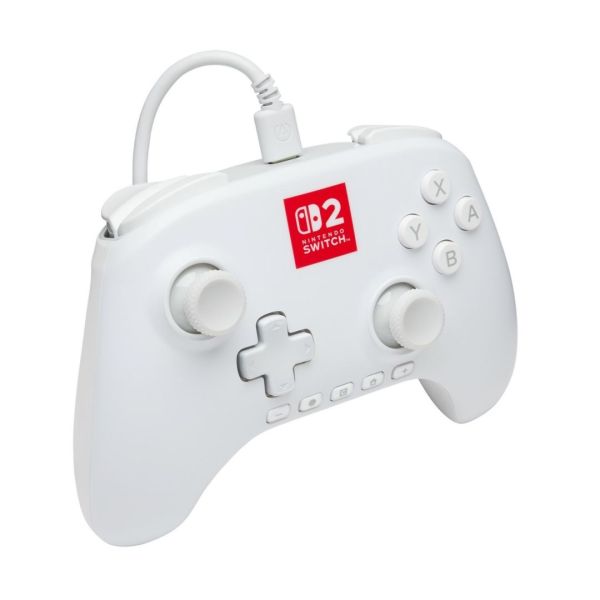 PowerA Advantage Wired Controller for Nintendo Switch 2 Gamepad Lumectra White