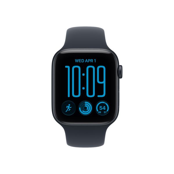 Apple Watch SE3 v2 GPS 40mm Midnight Aluminium Case with Navy Blue Sport Band - S/M