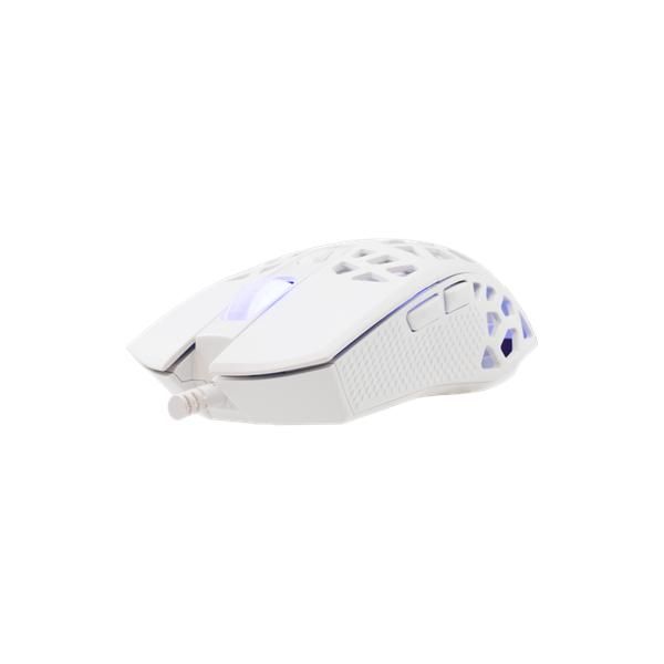 WHITE SHARK GM-5018W CARADOC-B 7D / 7200 dpi fehér RGB gamer egér
