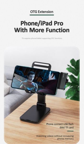 Usams SJ463HUB01 3-port Type-c mini Hub Black