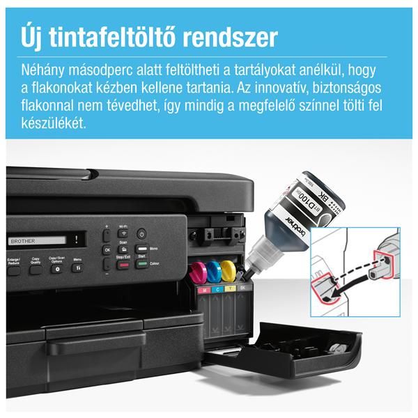 BROTHER Tintasugaras MFP NY/M/S DCP-T735W, színes, 16 lap/perc, WiFi/USB, 6000x1200dpi, ADF, duplex, 128MB