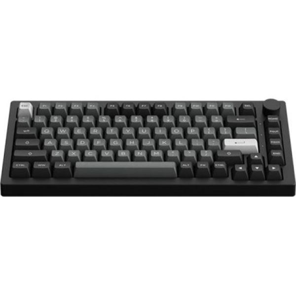 Akko 5075B Plus Black&Silver Bluetooth / vezeték nélküli / USB-C angol gaming V3 Silver Pro mechanikus billentyűzet