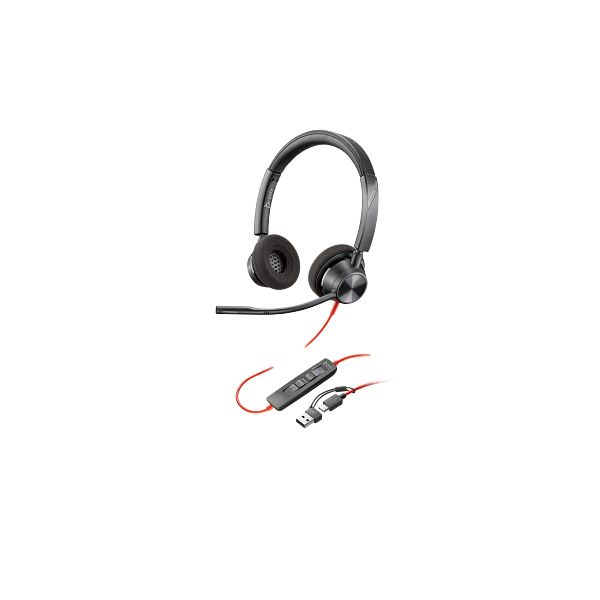 HP POLY fejhallgató Blackwire 3220 sztereó USB-C+USB-C/USB-A adapter