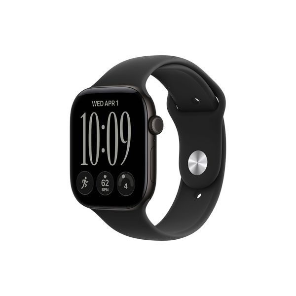 Apple Watch S12 GPS 42mm Black Aluminium Case with Black Sport Band - S/M