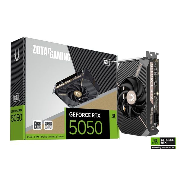 ZOTAC Videokártya PCI-Ex16x nVIDIA RTX 5050 SOLO 8GB GDDR6 OC