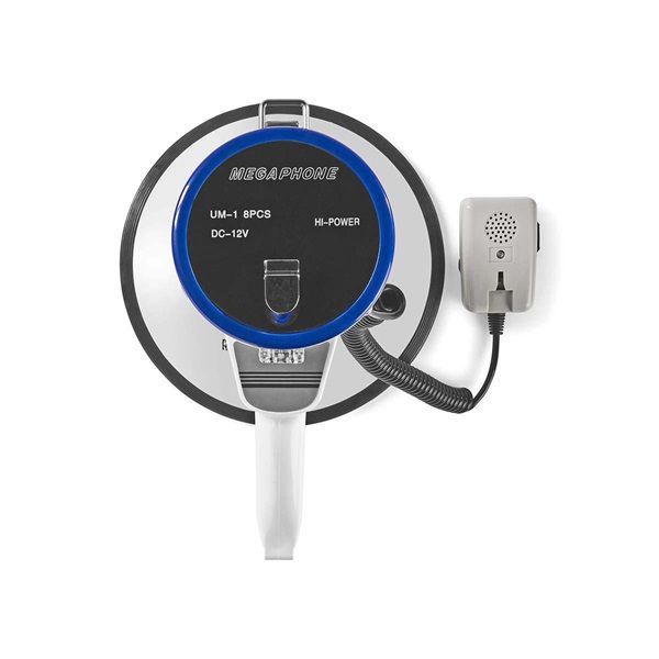 NEDIS MEPH200WT megafon, beépített sziréna, hatótávolság 1500 m, 135dB, levehető mikrofon, 25W