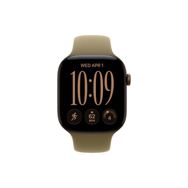 Apple Watch S12 Cellular 42mm Dark Bronze Aluminium Case with Olive Sport Band - S/M
