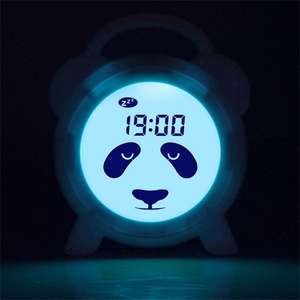 Alecto BC100PANDA Alvástréner éjszakai fény és ébresztőóra panda