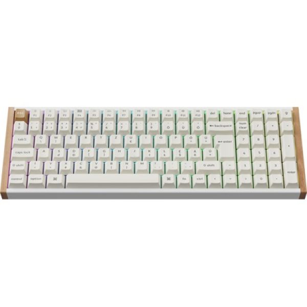 Keychron K4 HE Bluetooth / vezeték nélküli magyar gaming Gateron double-rail magnetic nebula mechanikus billentyűzet feh