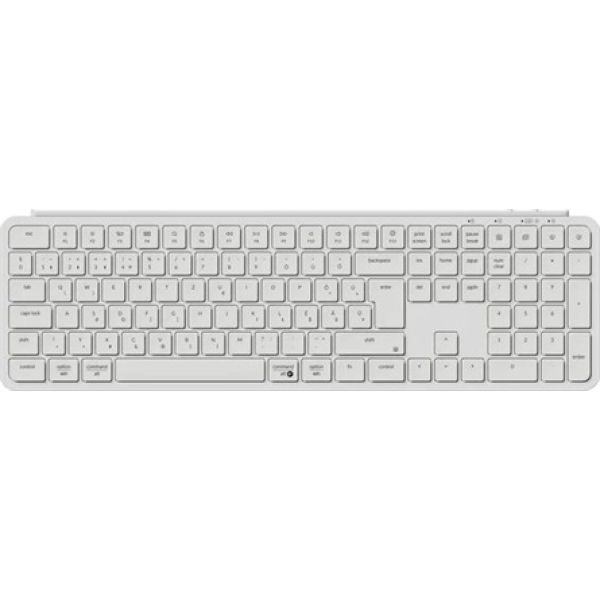 Keychron B6 Pro Bluetooth / vezeték nélküli magyar Scissor Switch mechanikus billentyűzet fehér