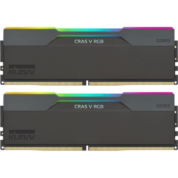 KLEVV CRAS V 32GB 6000MT/s DDR5 memória CL30 Kit of 2 fekete RGB