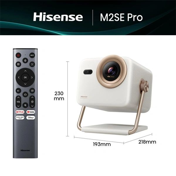 HISENSE M2SE Pro Mini Laser projektor 4K, 3840x2160, 16:9, 65