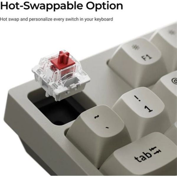 Keychron C2 Pro 8K USB-C magyar Super Banana mechanikus billentyűzet szürke