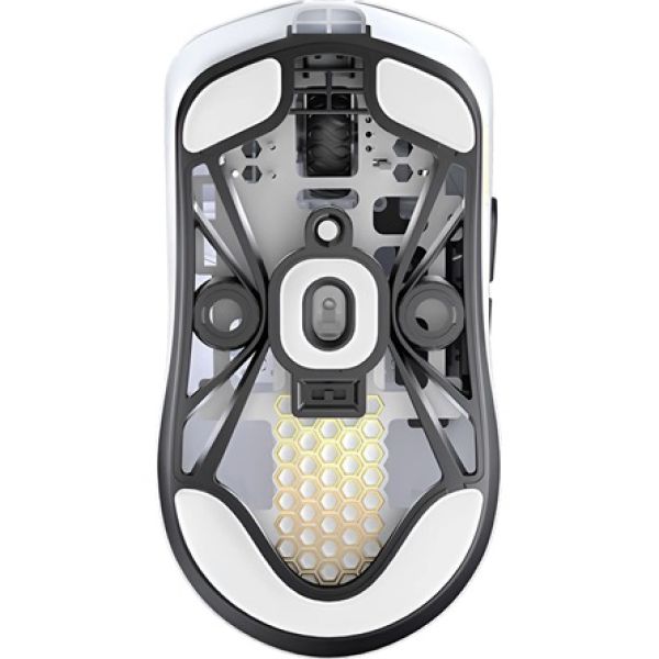 LAMZU MAYA optikai USB / vezeték nélküli gaming egér fehér (Bontott csomagolás!)