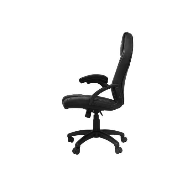 WHITE SHARK ZOLDER fekete gamer szék , puha nyak, fej és hát párnák, lélegző felület, 3 év garancia, 120 kg - ig