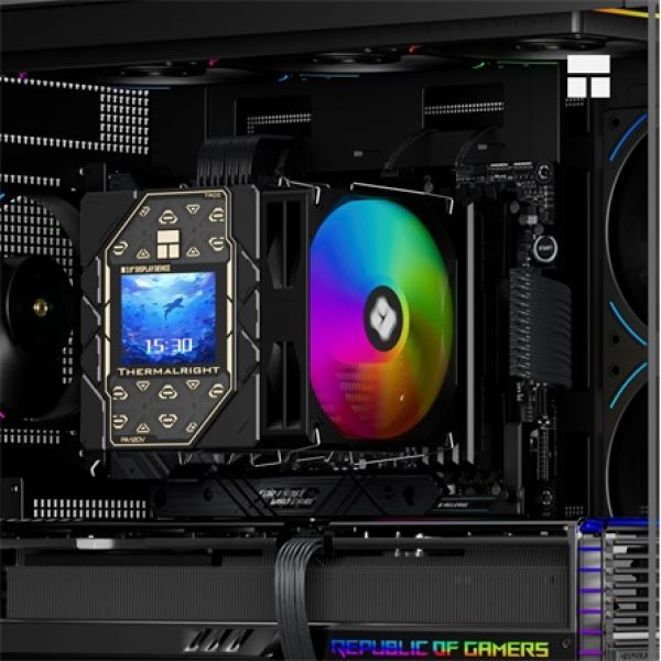 Thermalright Peerless Assassin 120 Vision ARGB Black processzor hűtő fekete