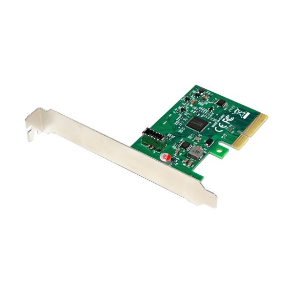 Inter-Tech ST-678 PCIe 3.0 expansion card with an internal USB 3.2 Gen 2x2 Type-E port.